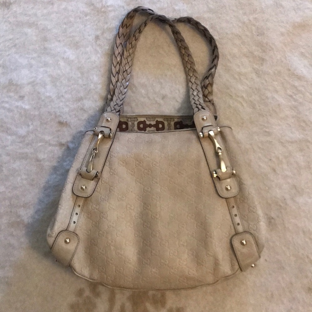 Gucci Tan Guccissima Leather Hobo Handbag